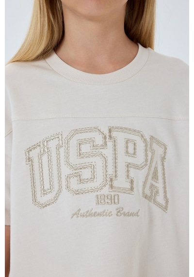 U.s. Polo Assn. Kız Çocuk Krem Bermuda Takım KREM