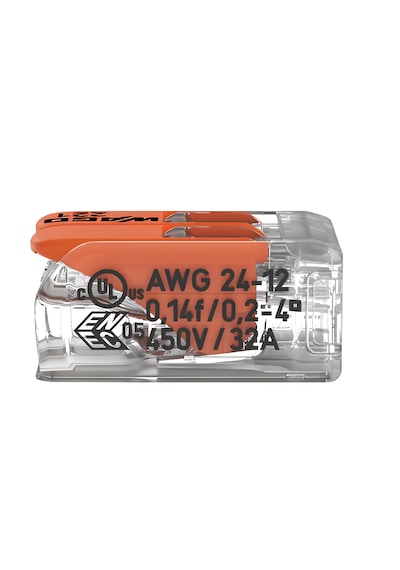 Wago 221-412 Çok Amaçlı Klemens Tırnaklı 2x4 10 Adet