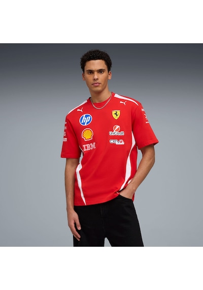 Puma Scuderıa Ferrarı Hp Replıca Drıvers Unısex Tişört 713827 44 Kırmızı