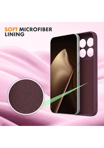 Xiaomi Mi 15t Pro Uyumlu Içi Kadife Lansman Kılıf Ve 5d Tam Kaplayan Cam Ekran Koruyucu Koyu Mor