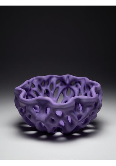 Organik Delikli Dekoratif Kase Modern Şık Hafif Dayanıklı Ev Dekoru 20x9 Cm