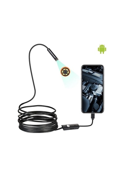 20 Metre Yumuşak Kablo Android Uyumlu 3in1 Endeskop Yılan Kamera 8mm Ledli