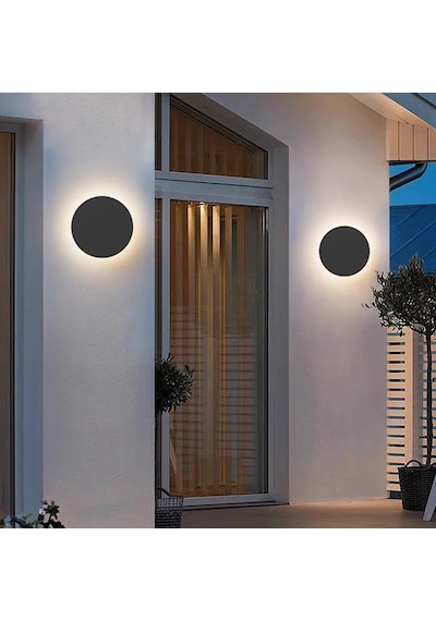 Ip Duvar Apliği Dekortif Açık Dış Alan Mekan Lamba Aydınlatma Işık Su Geçirmez Bahçe Led Modern A-ıpd-5072 12w Beyaz
