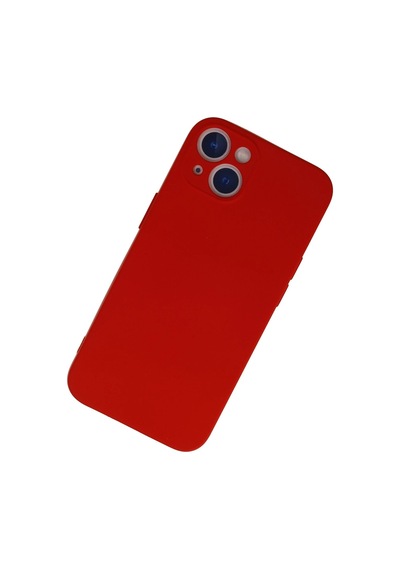 Newface - 535 - iPhone Uyumlu 13 Mini Kılıf Nano İçi Kadife Silikon - Csmo-tex - - Kırmızı