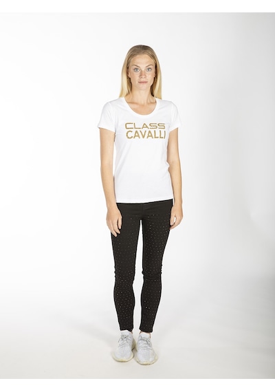 ROBERTO CAVALLI  Kadın T'shirt RRC5499L Beyaz