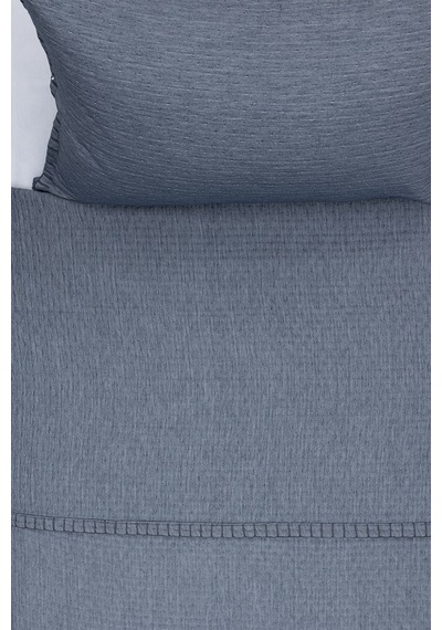 Koza Home Patara Mavi Çok Amaçlı %100 Pamuk Çift Kişilik Yatak Örtüsü 240x2 Mavi