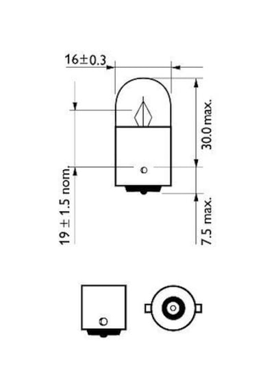 Ampül - Fiat Stilo, Ducato, Panda, Grande Punto, Punto, Doblo, Tipo, Bravo, Giulietta, Spider, Gtv, 164, 75, 155, 33 - Phılıps-12821cp