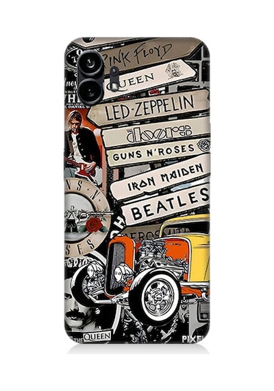 Nothing Phone 1 Rock Poster Desenli Silikon Kılıf