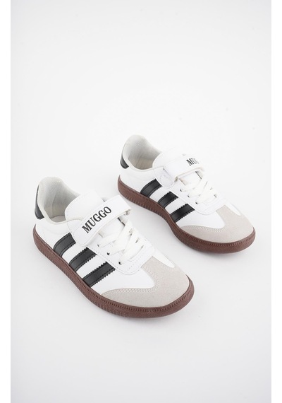 Muggo Olaf Garantili Günlük Ortopedik Bağcıklı Ve Cırtlı Çocuk Sneaker Spor Ayakkabı 001
