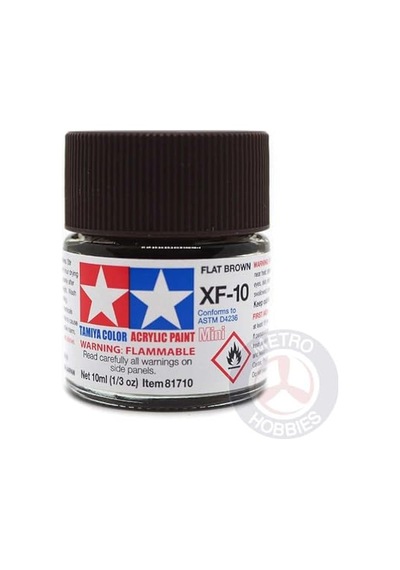 Xf-10 Flat Brown Mat Akrilik Boya 10 Ml 0,15 L