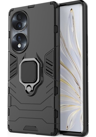 Microcase Honor 70 Batman Serisi Yüzük Standlı Armor Kılıf-Al3349