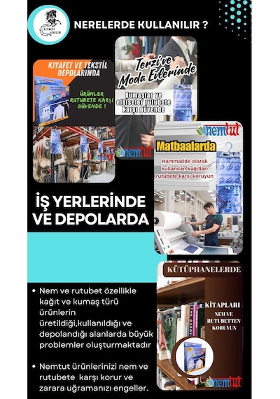 Nem Alıcı Rutubet Emici Koku Giderici Korozyon Önleyici 2 Kutu Içerisinde 4 Paket