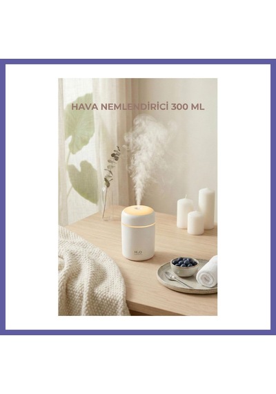 Bezos 300 Ml Led Işıklı Hava Nemlendirici & Pratik Oda Kokusu Difüzörü 7 Cm X 11 Cm Nıda