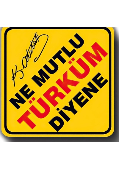 Ne Mutlu Türküm Diyene Oto Stickeri Yapıştırma
