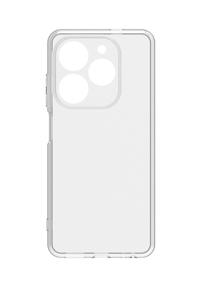 Tecno Spark Go 2024 Kılıf Kamera Korumalı Silikon Rubber Arka Kapak Şeffaf