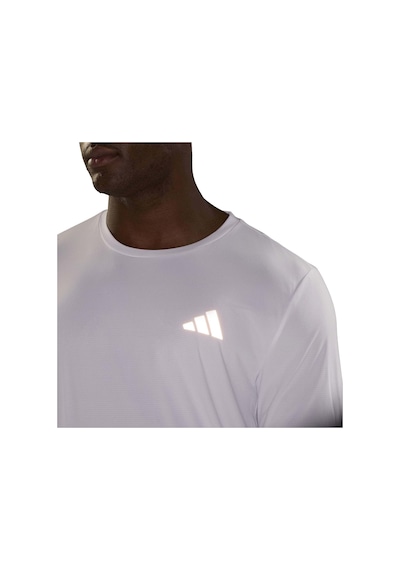 Whıte Adidas Erkek Koşu - Yürüyüş T-shirt Run Ess Ls M Ke8425 Beyaz