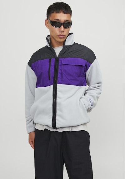 Jack & Jones Yüksek Yaka Polar Sweatshirt - Landscape 12247261 High-rise Siyah