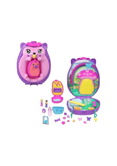 Polly Pocket Çanta Olabilen Micro Oyun Setleri - Hedgehog Mom And Baby Gkj63-jbj91