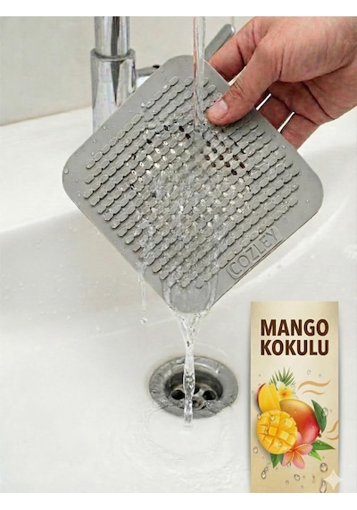 3'lü Kokulu Süzgeçli Banyo,mutfak,lavabo Gider Kapatıcı Kapak Mat Silikon Lavabo Ve Yer Gider K Standart