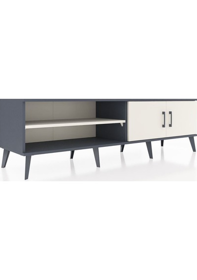Hyperion Tv Ünitesi 2 Raflı 2 Kapaklı 176x44x51 Antrasit-aytaşı/aytaşı Aytası/aytası Hyperion Tv Ünitesi 2 Raflı 2 Kapaklı 176x44x51 Antrasit-aytaşı/aytaşı Aytası/aytası