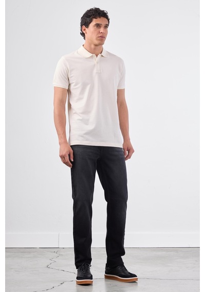 Dufy Beyaz Düz Erkek T-shirt - Slim Fit Beyaz