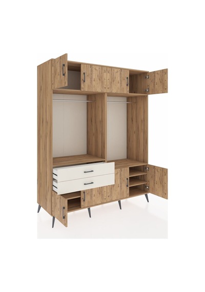 Kronos Gardrop 7 Raflı 2 Çekmeceli 2 Askılı 176x59x221 Çam-çam/aytaşı Çam/aytaşı Kronos Gardrop 7 Raflı 2 Çekmeceli 2 Askılı 176x59x221 Çam-çam/aytaşı Çam/aytaşı