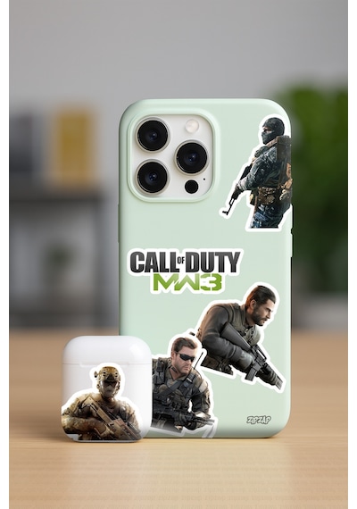 Call Of Duty Video Oyun Telefon Laptop Yapışkanlı Folyo Sticker Paketi 20 Adet Çok Renkli