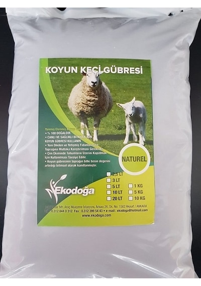 Koyun Gübresi 5 KG Yanmış Elenmiş Koyun Gübresi Keçi Gübresi Doğal Gübre Hayvan Gübresi