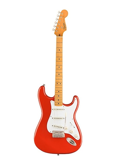 Squier 0374005540 Classic Vibe '50s Stratocaster Elektro Gitar Fiesta Red Akçaağaç Klavye Hank Marvin Tarzı Kırmızı Renk Squier 0374005540 Classic Vibe '50s Stratocaster Elektro Gitar Fiesta Red Akçaağaç Klavye Hank Marvin Tarzı Kırmızı Renk