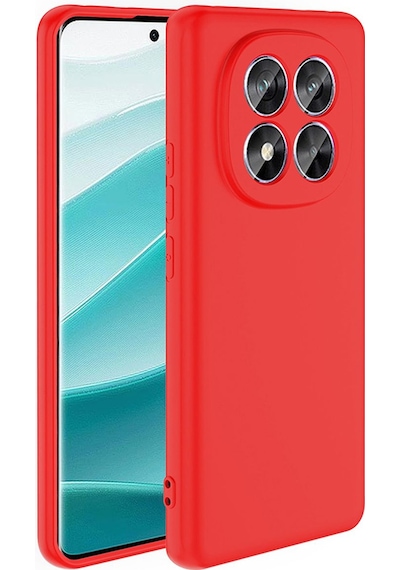 Xiaomi Redmi Note 14 Pro 4g Kırmızı Arka Kapak Silikon Kılıf