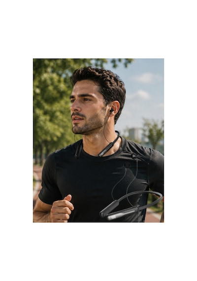 Ses Değiştirme Özellikli Boyun Askılı Bluetooth Kablosuz Spor Kulaklığı
