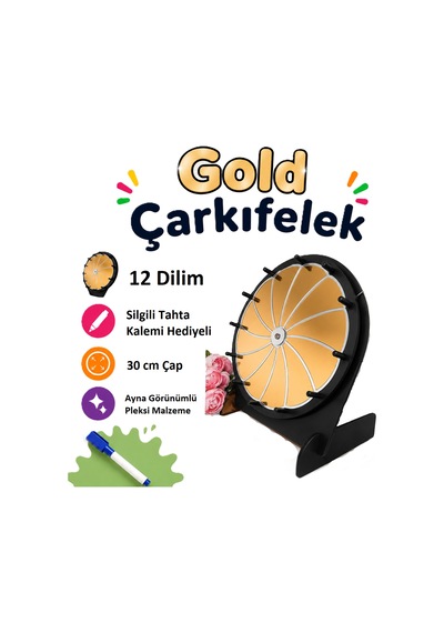 Gold Çarkıfelek Oyunu Ahşap Eğitim Materyali