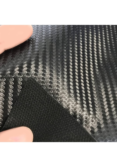 Karbon Suni Deri Siyah Direksiyon Oto Döşeme 140 Cm X 100 Cm