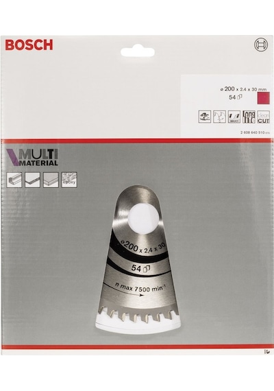 Bosch Multi Material 200 x 30 MM 54 Diş Daire Testere Bıçağı - 2608640510