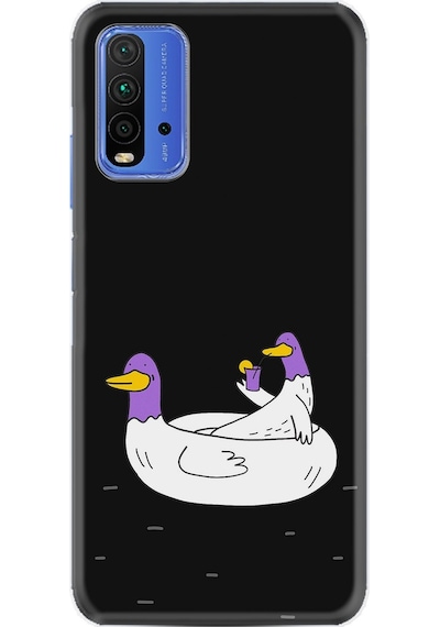 Xiaomi Redmi 9T Kılıf Desenli Keyifli Ördekler 1725