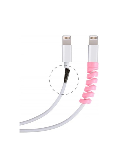 4lü Apple, Android Şaj Kablosu Koruyucu Silikon Spiral Yay Aparat Belirtilmemis