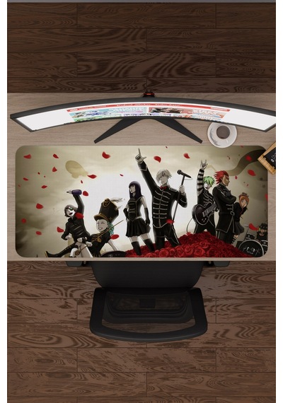 Death Parade Anime V1 - 90x40 Xxl Gaming Kauçuk Kaymaz Taban Mouse Pad Fare Altlığı