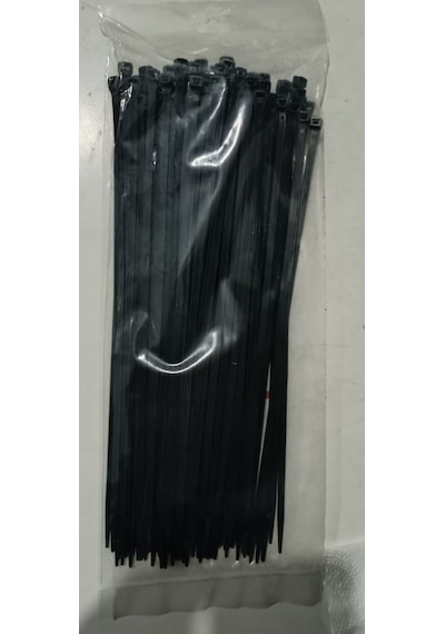 Pemsan 4.8x300 Plastik Cırt Kelepçe Kablo Bağı Siyah 100'lu Paket