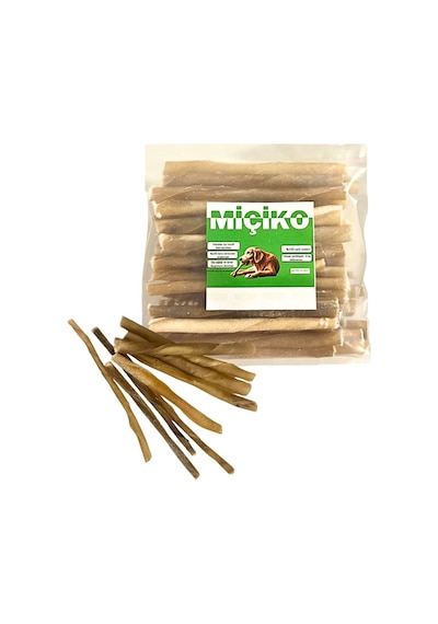 50 Li Naturel Burgu Ödül Çubuğu Ve Çiğneme Kemiği 11-12cm