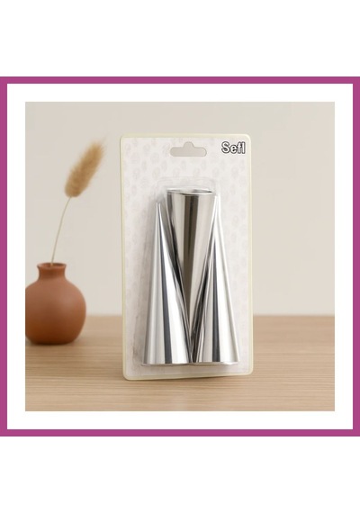 Gees Global Metal Pasta Dekorasyon Kalıbı 3'lü Çap 3.4 Cm X 12 Cm Gbzs Diğer
