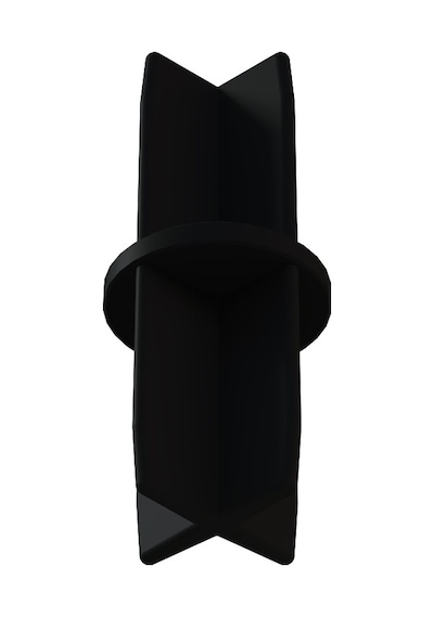Cateksss 42 Mm Düz Boru Profil Ranza Ara Bağlantı Aparatı Siyah - 40 Lı Paket