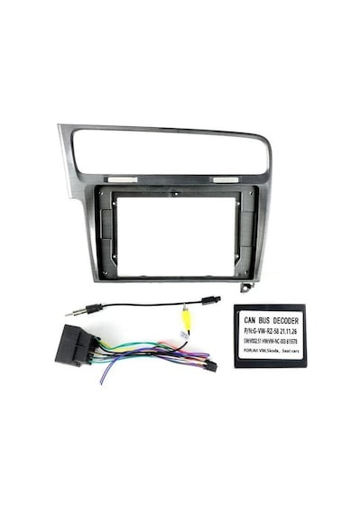 Volkswagen Golf 7 Piano Black Android Teyp Çerçeve 10 Inch - Soket - Canbus