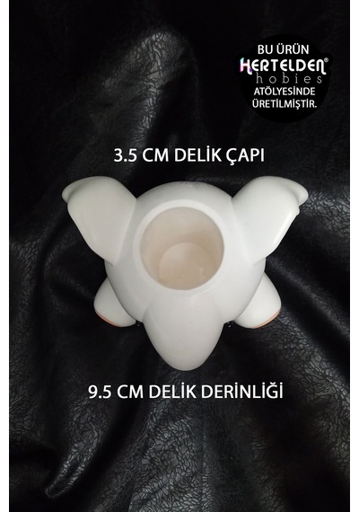 Dekoratif Fil Saksı / Kalemlik Dekoratif Masaüstü Obje %100 Taş Tozu