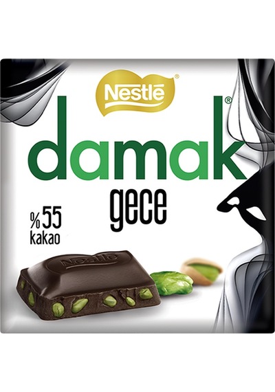 Nestle Damak Gece Antep Fıstıklı Bitter Kare Çikolata 6 x 60 G