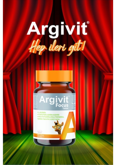 Focus 2 Li Paket L-arjinin, Fosfotidilserin, Demir, Multivitamin Ve Multimineral İçeren 30 Tablet