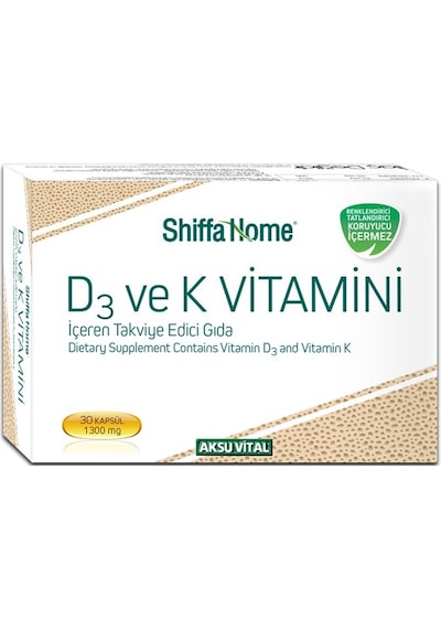 Aksu Vital Shiffa Home D3 ve K Vitamini D 3 Vitamin