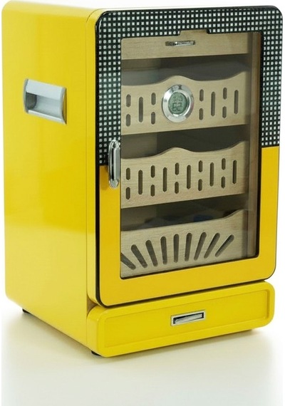 Cigarloong Camlı 4 Çekm.puro Kutusu Humidor Sarı 150's