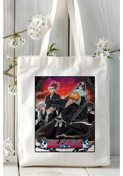 Art Hediye Bleach Baskılı Bez Omuz Çantası Kişiye Özel Model 1 Çok Renkli