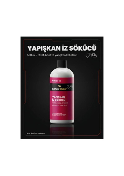 Araç Oto Yapışkan Etiket İz Sökücü Sprey 500ml Gecko