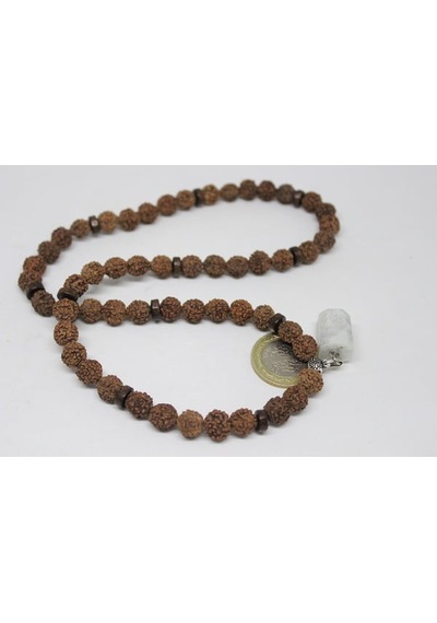 Ay Taşlı Rudraksha Tohum Dolama Bileklik 8Mm